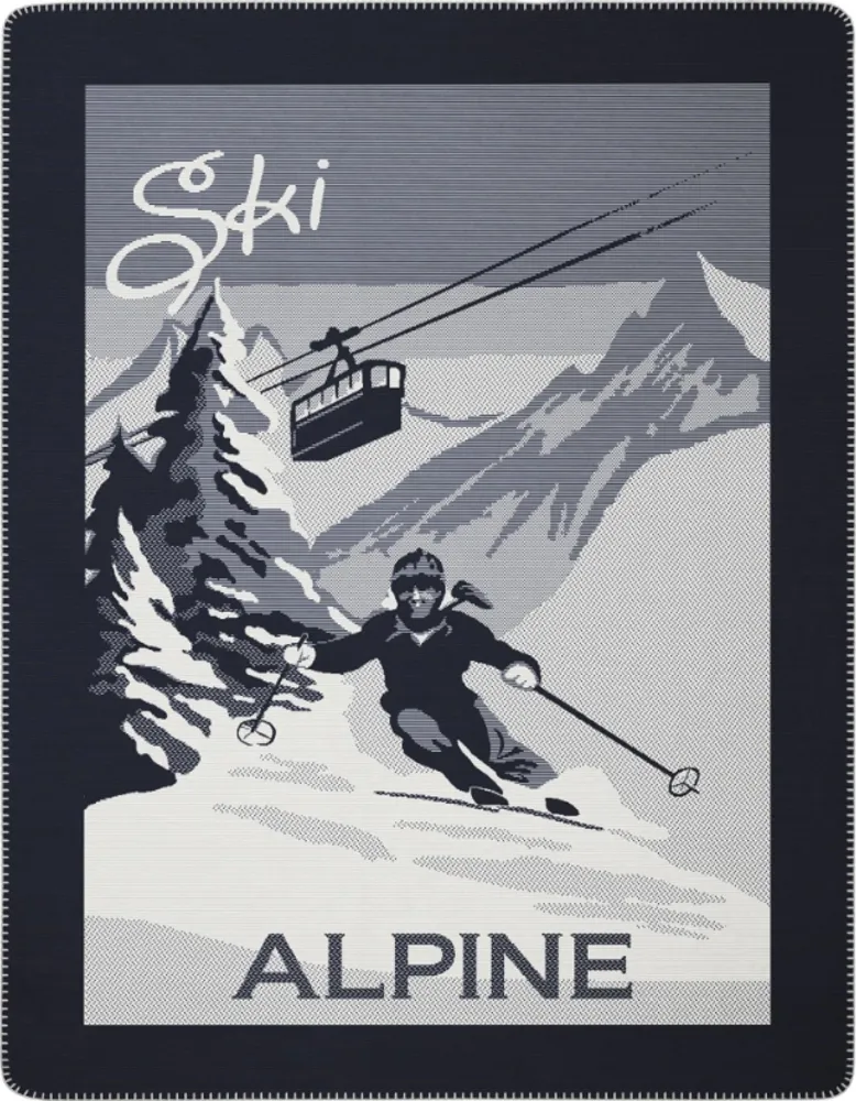 Biederlack Alpine Ski Pledd 150x200 cm