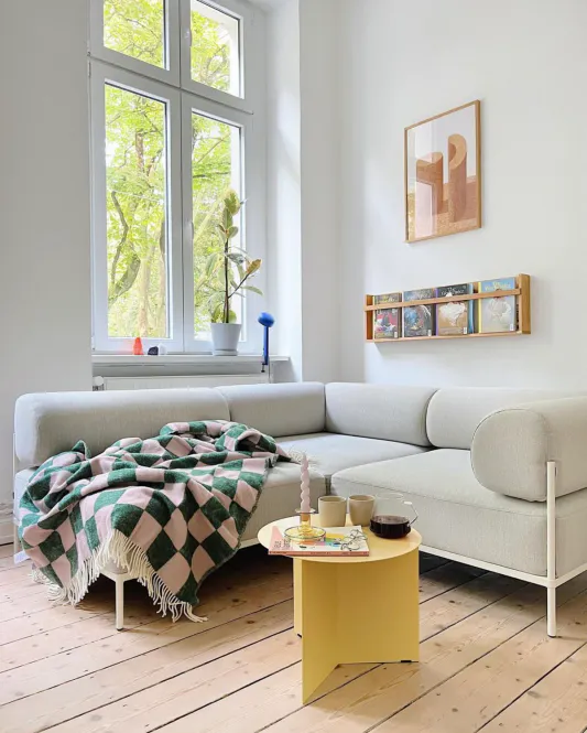 Hovedbilde Maison Deux Checkerboard Pledd Mørk Grønn/Rosa