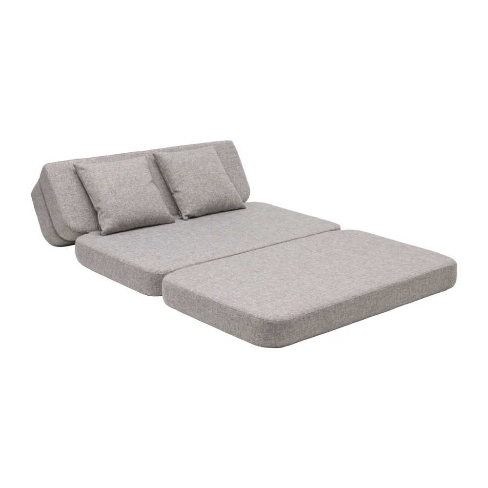 by KlipKlap 3 Fold Sofa XL Soft 140 cm Multigrå