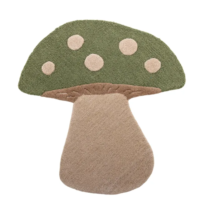 Hovedbilde Bloomingville MINI Mushroom Ullteppe Grønn
