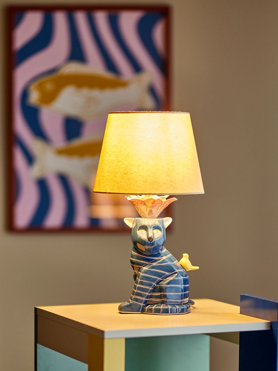 Bloomingville Eri Bordlampe Blå