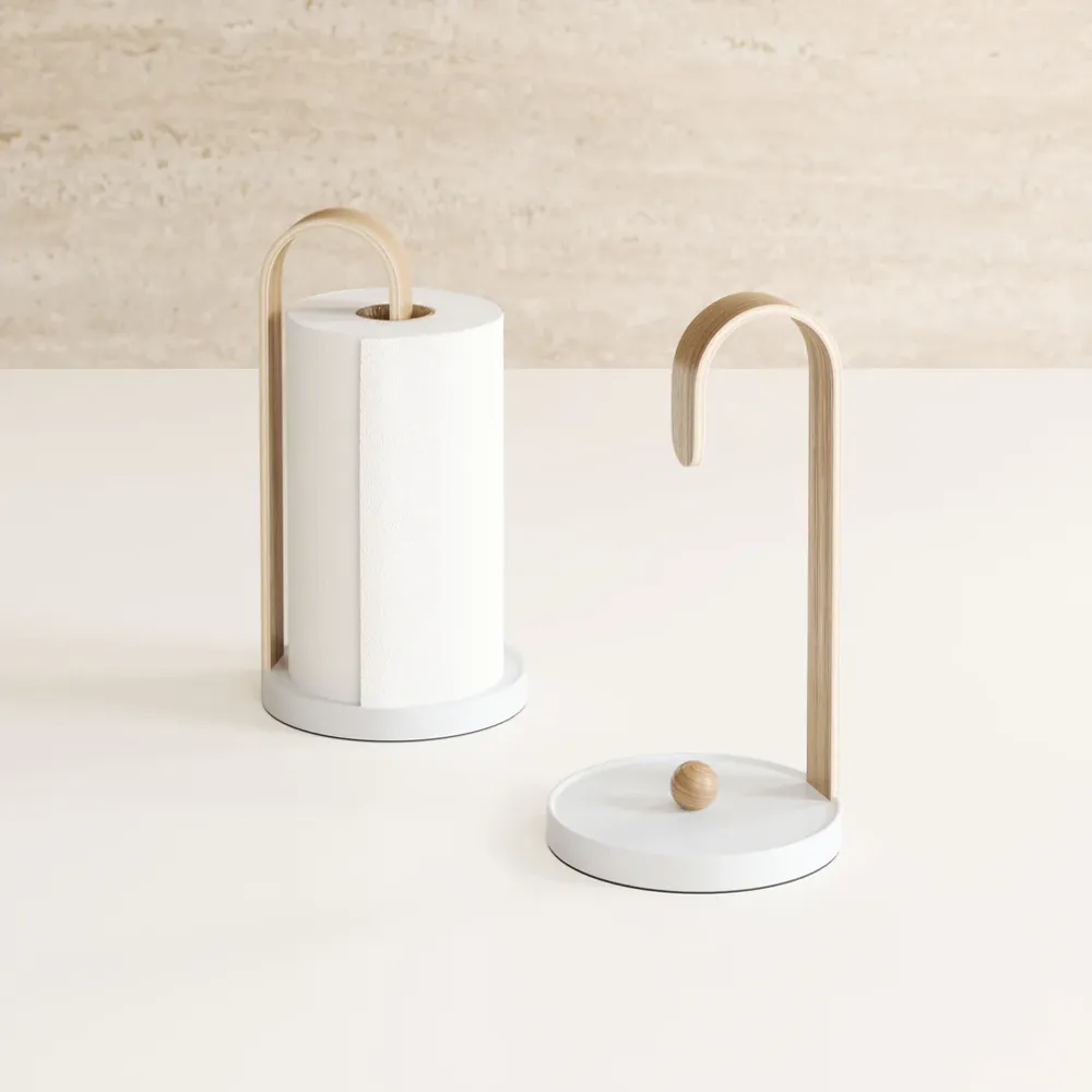Umbra Bellwood Kjøkkenrullholder Hvit/Natur