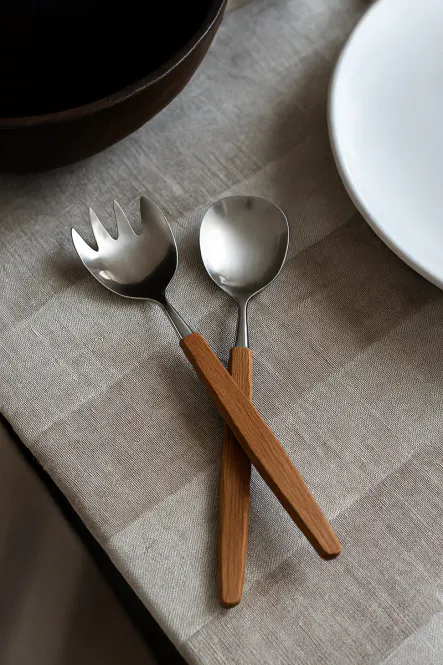 Hovedbilde Skaugum Bestikk Teak Salatsett