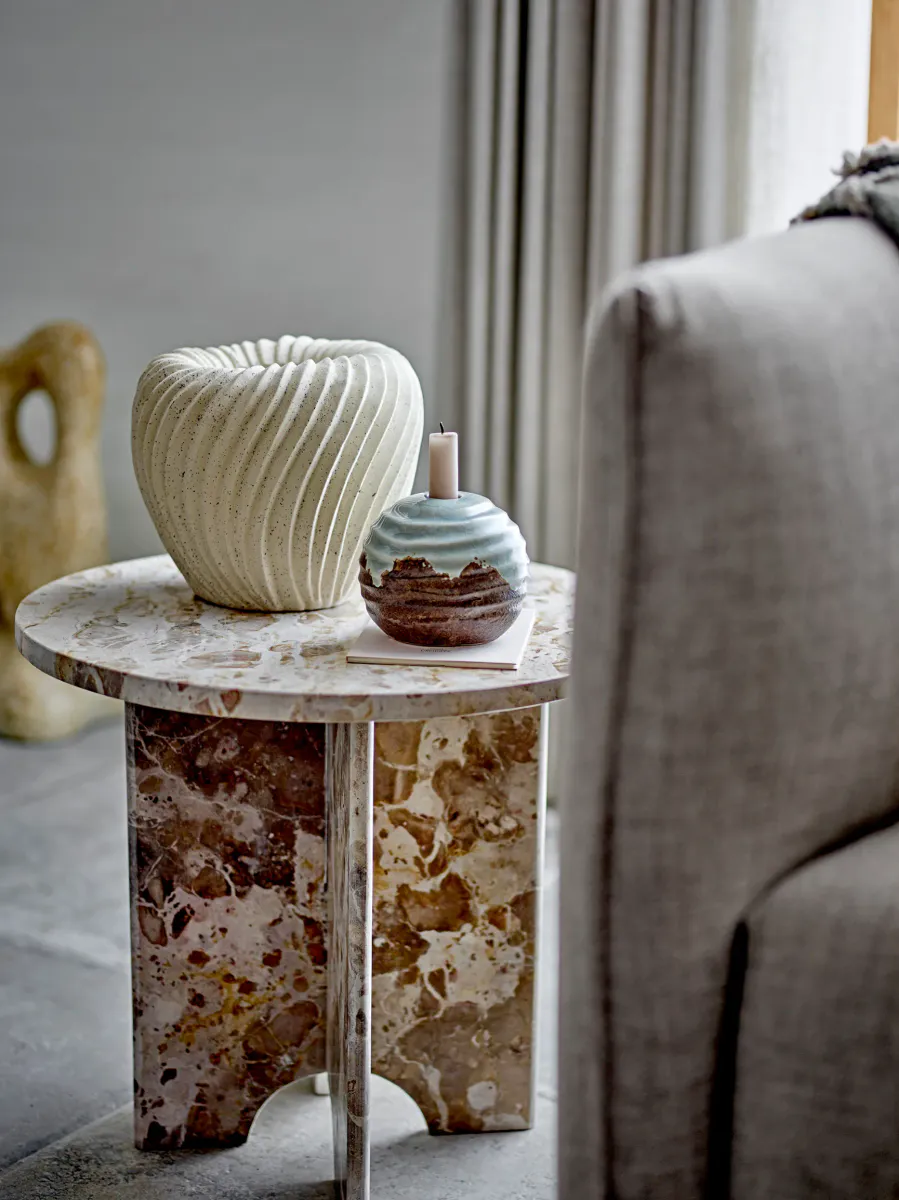 Bloomingville Jasmia Sidebord Marmor Brun