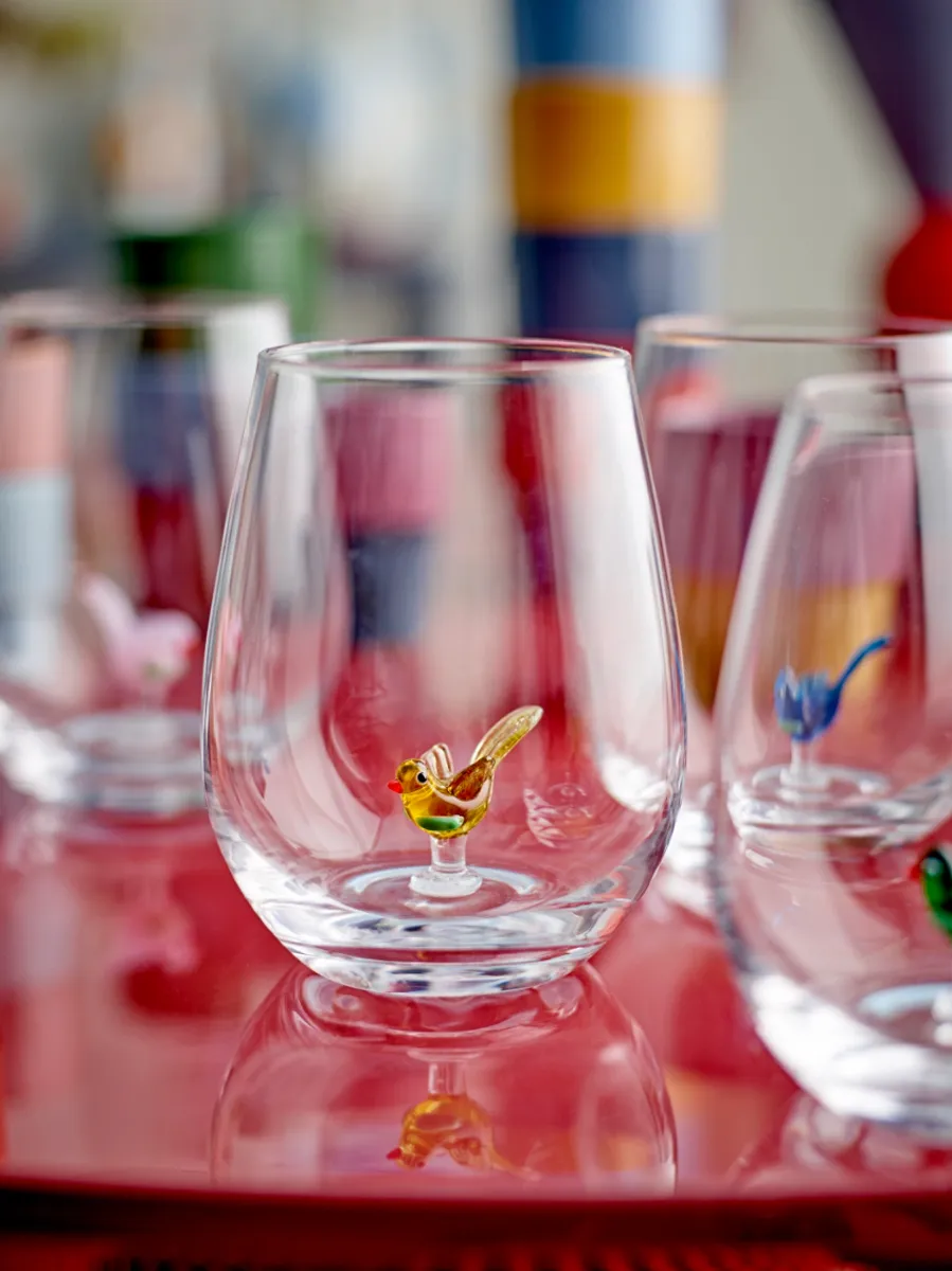 Bloomingville Misa Drikkeglass 4-pk Fugl