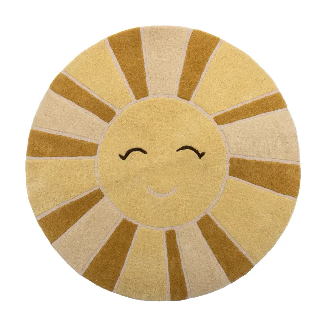 Hovedbilde Bloomingville MINI Sun Teppe Ull Rundt