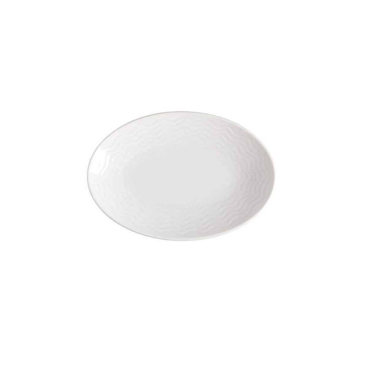Porsgrund Bølge Hvitt Oval Asjett 19 cm