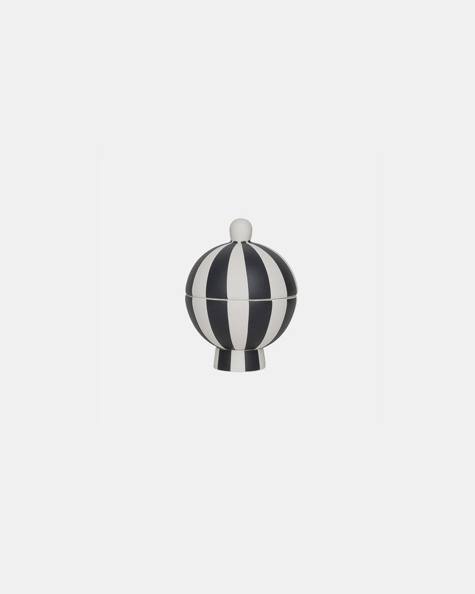 OYOY Toppu Bonbonnier H11,5 cm Sort/Hvit