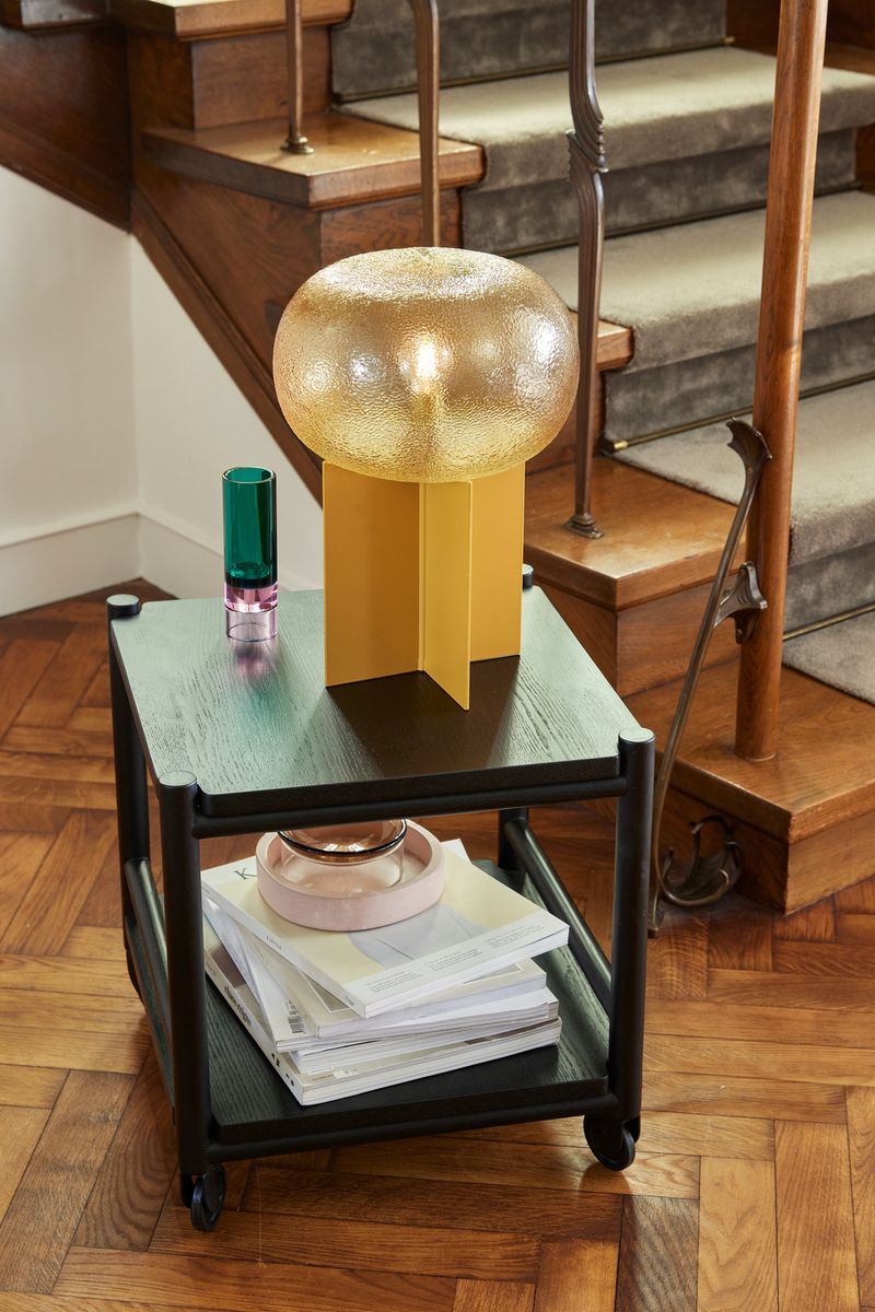 Hübsch Astra Telysholder/Vase Grønn/Rosa