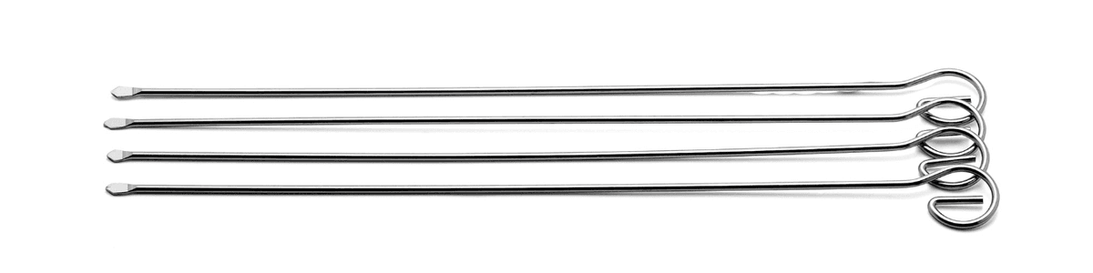 Karl Weis Grillspyd i stål 28cm 4 stk