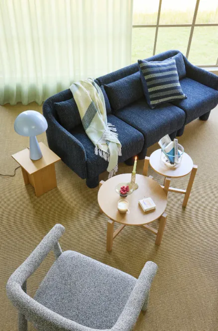 Hovedbilde Hübsch Ouli Loungestol Lys Grå Melert