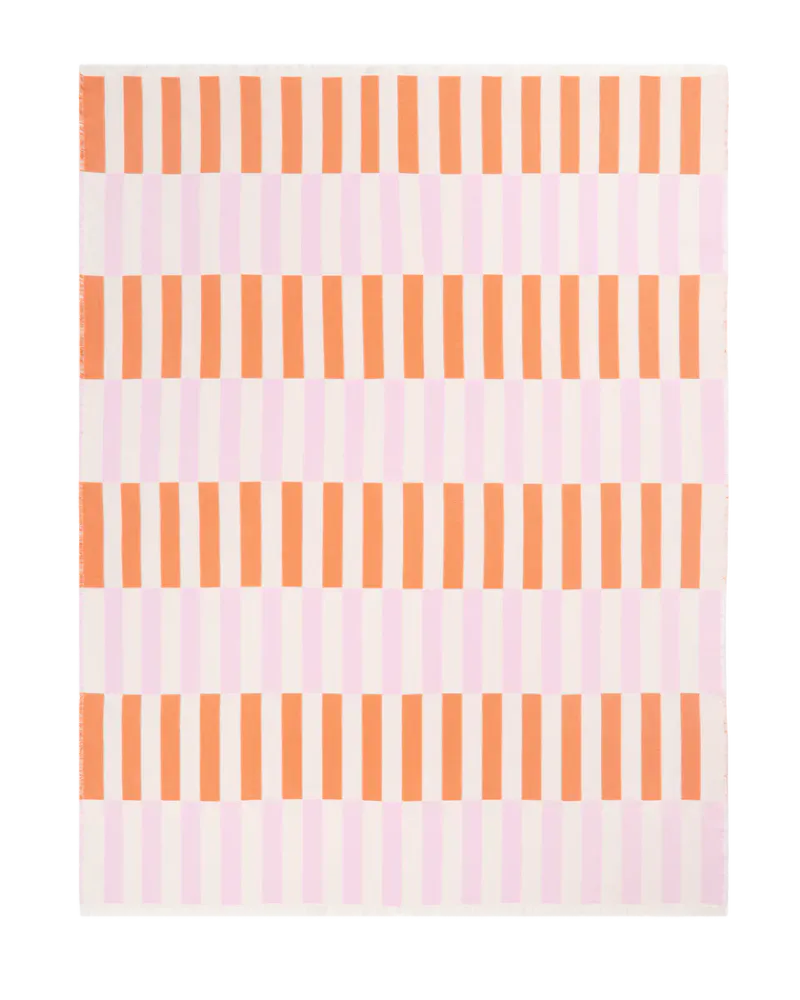 Maison Deux Tiles Pledd Rosa/Oransje
