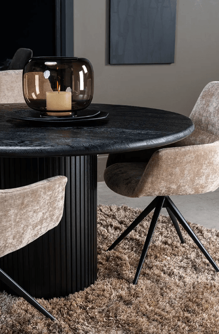 Hovedbilde Trend Collection Wilmington Spisebord Sort Rund ...