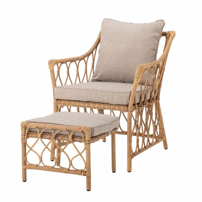 Hovedbilde Bloomingville Belluce Loungestol med Fotskammel ...