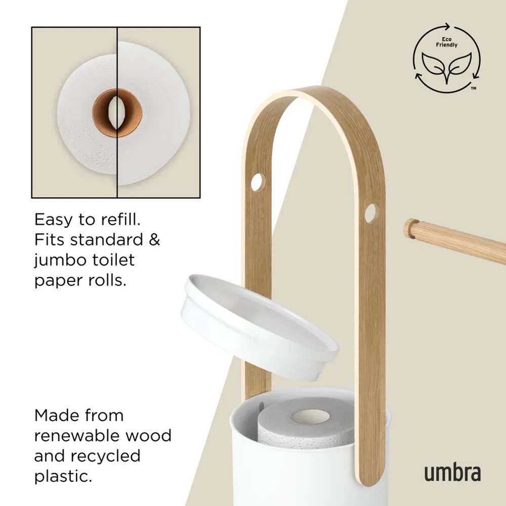 Umbra Bellwood Toalettrullholder Hvit/Natur