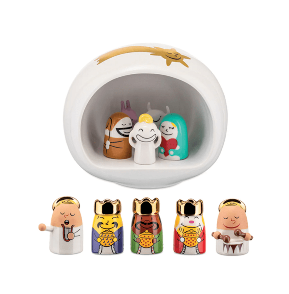 Alessi Presepe Julekrybbe 11 deler - glassoginterior.no