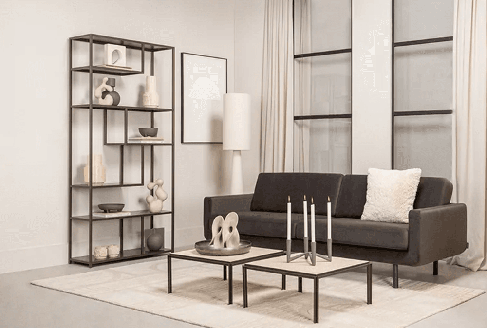 Trend Collection High Cabinet Vintage Metall 85 x 33 x 188 cm