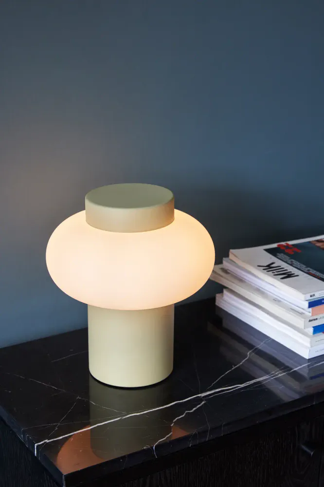 Hübsch Camp Bordlampe Beige