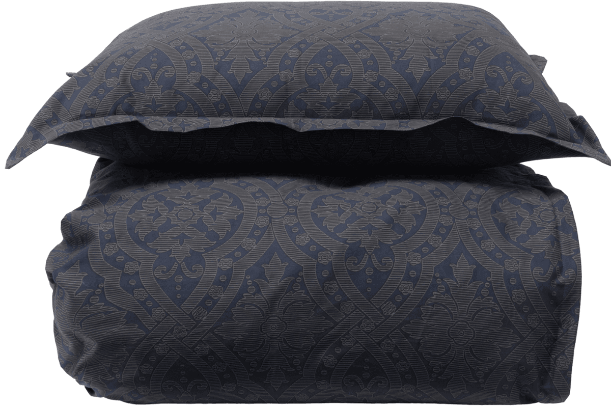 Halvor Bakke Frogner sengesett 140×200 cm/50×70 cm  Blå/Midnight Blue