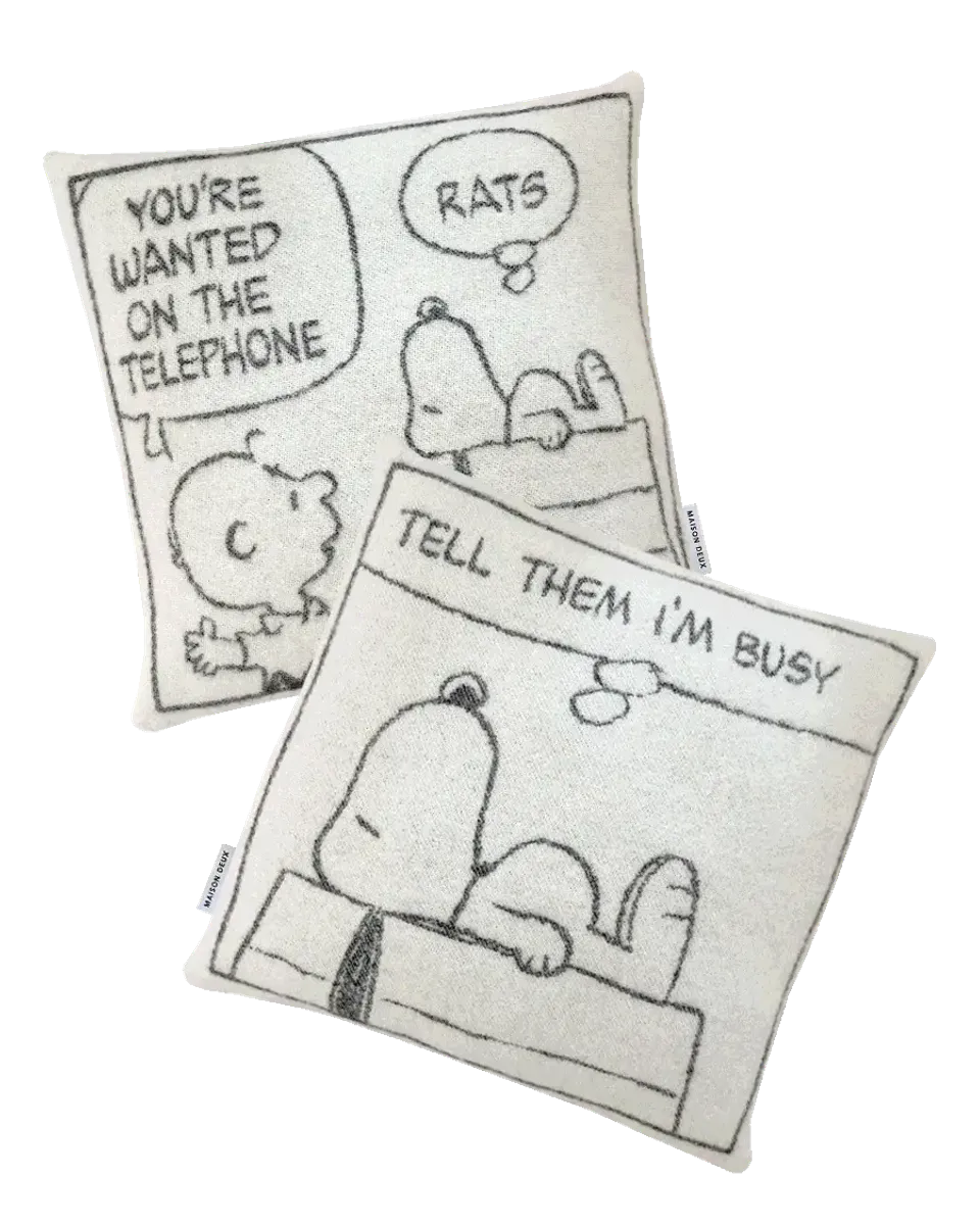 Maison Deux Peanuts Putetrekk Comic Busy Sett á 2