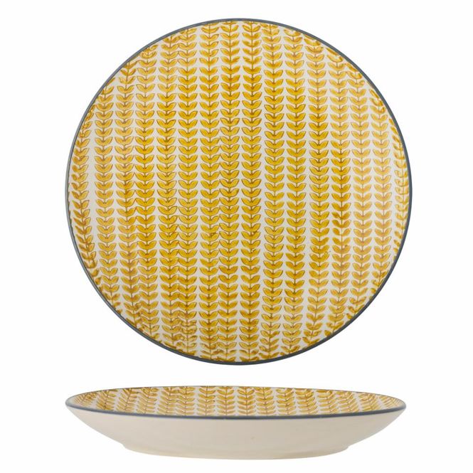 Hovedbilde Bloomingville Maple Tallerken 25,5 cm Gul