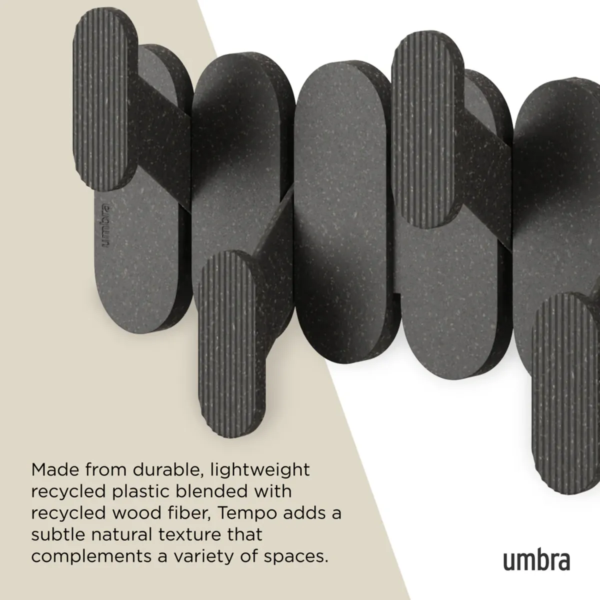 Umbra Tempo 6 Knaggrekke Sort