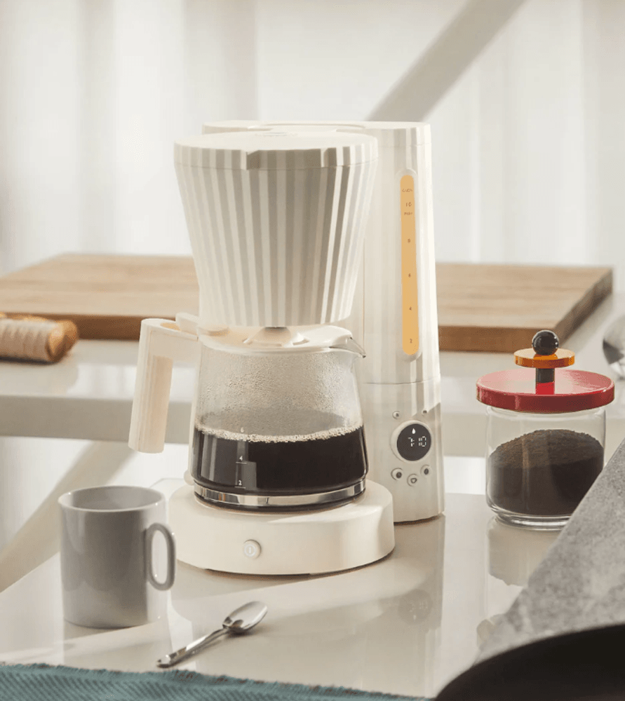 Alessi Plisse Kaffebrygger Hvit