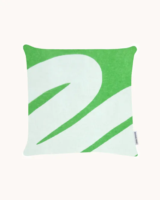 Hovedbilde Maison Deux Swirl Putetrekk 50x50 Grønn/Hvit