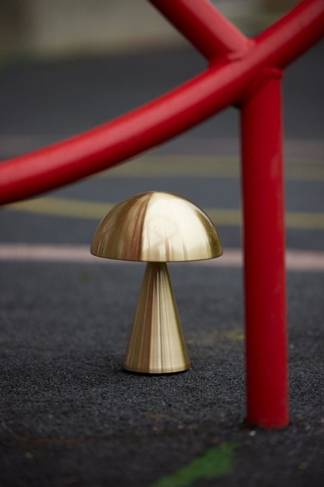 Hübsch Mush Trådløs Lampe Messing