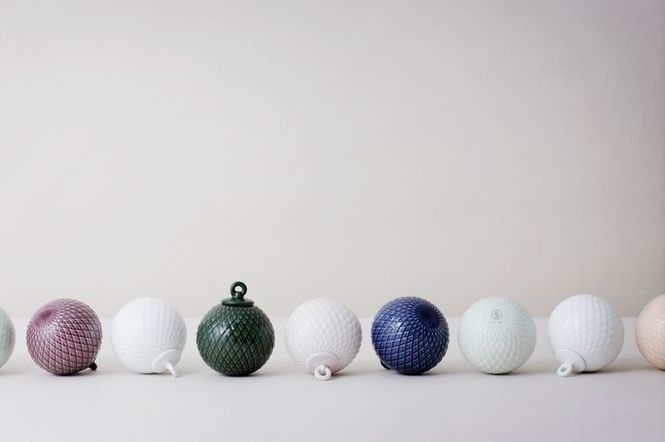 Hovedbilde Lyngby Porcelæn Rhombe Kule Soft Grønn 7 cm