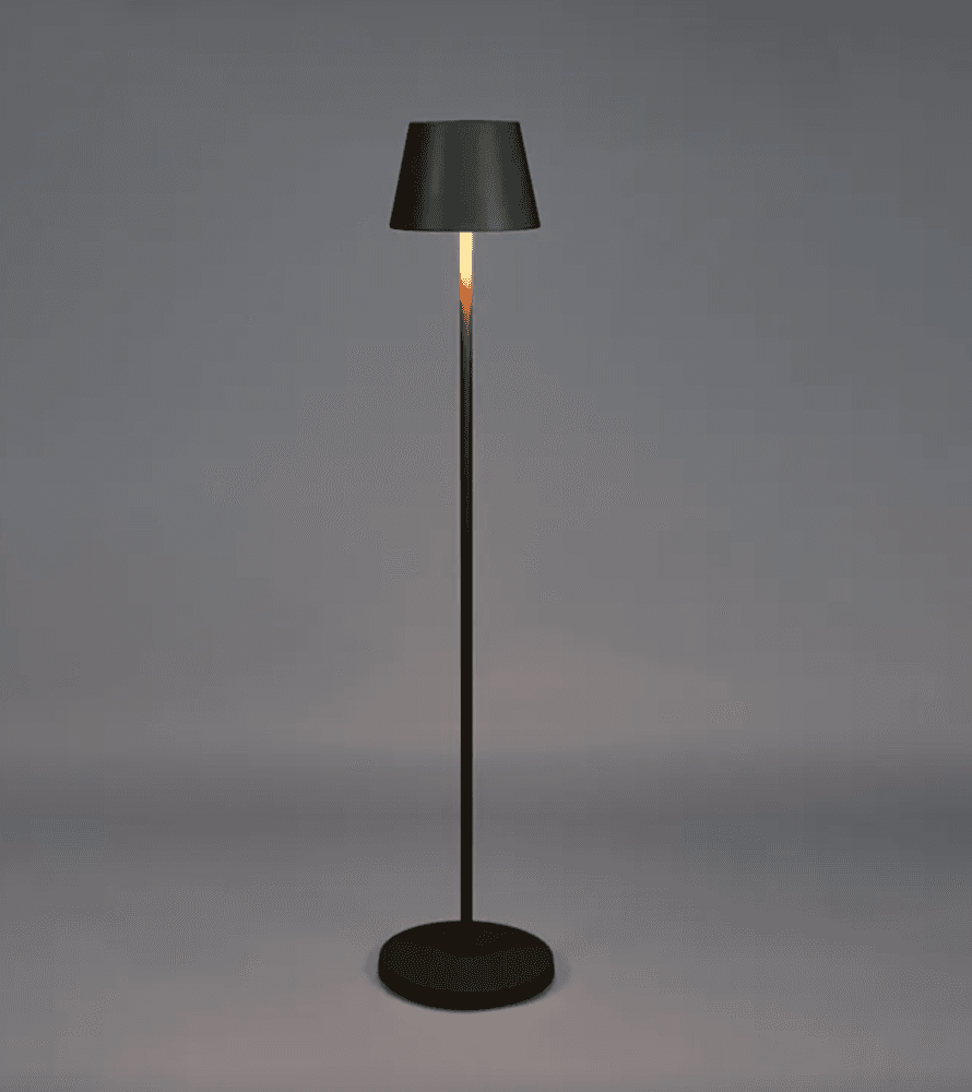 Trend Collection Pomezia gulvlampe – oppladbar og dimbar, matt svart