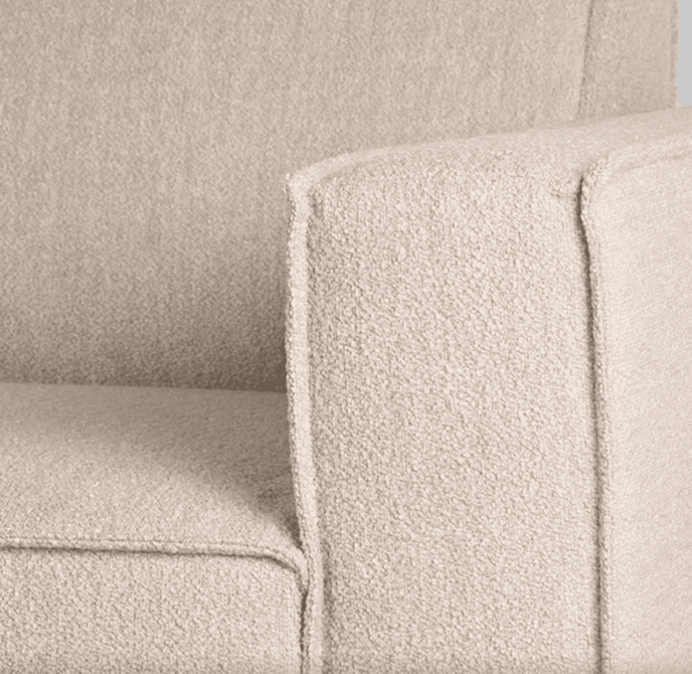 Trend Collection – Kay Venstre 2,5-seter Sofa + Ottoman – Alpine Natural