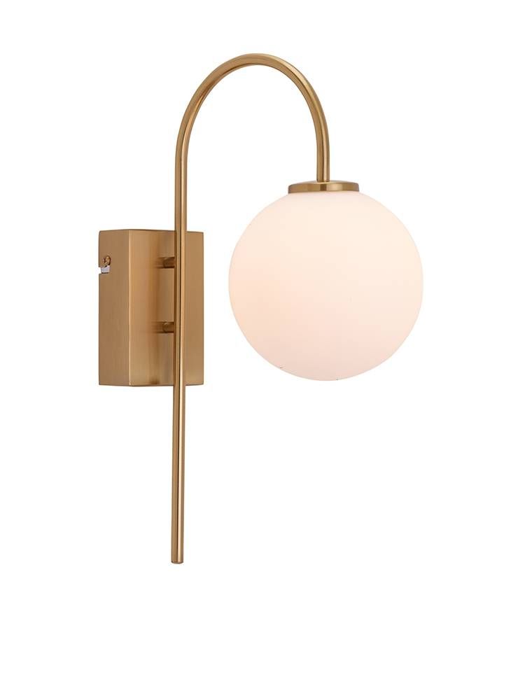 Herstal Ballon Vegglampe Sateng/ Matt Messing LED