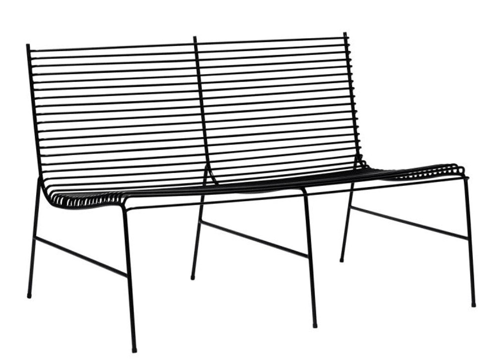 Hübsch String benk sort