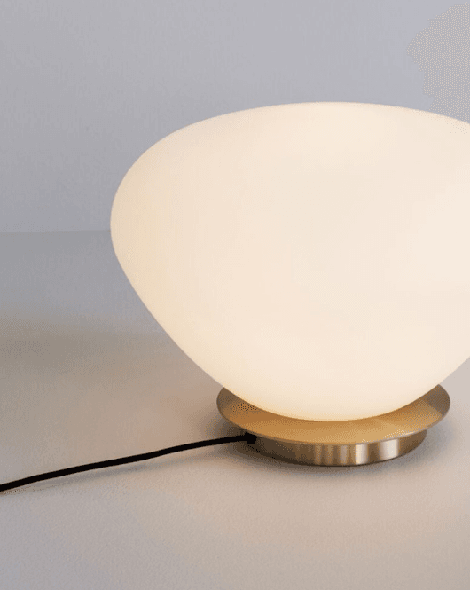Hovedbilde Hübsch Bean Bordlampe Hvit / Messing