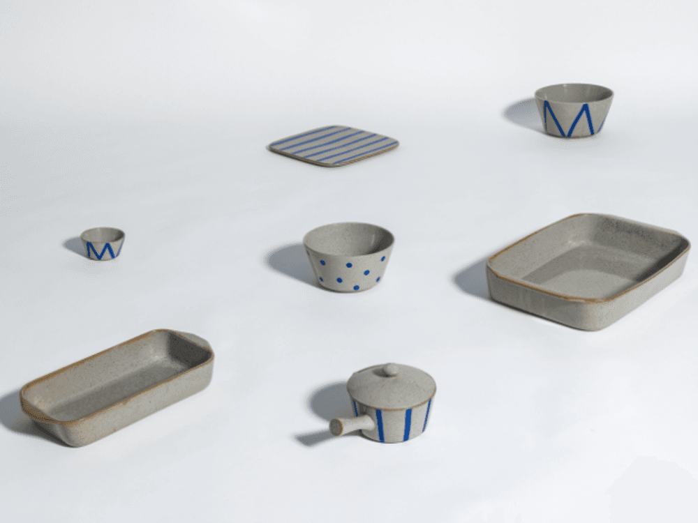 Lyngby Porcelæn Dan-Ild Serveringsfat 27x27 cm