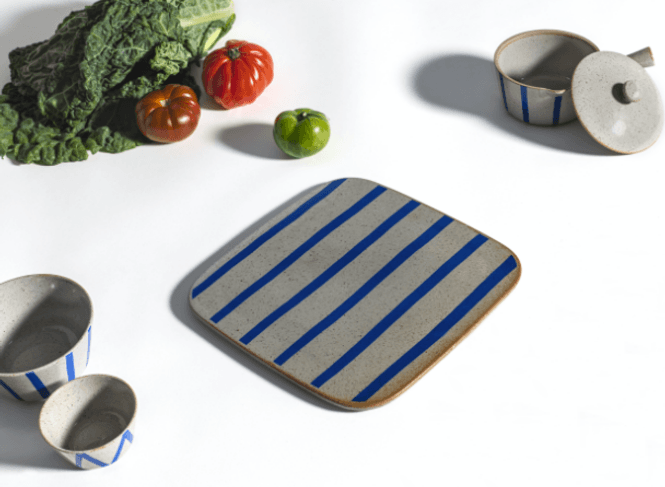 Hovedbilde Lyngby Porcelæn Dan-Ild Serveringsfat 27x27 cm
