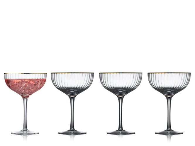 Hovedbilde Lyngby Glass Palermo Gold Cocktailglass 4-pk 31,5 ...