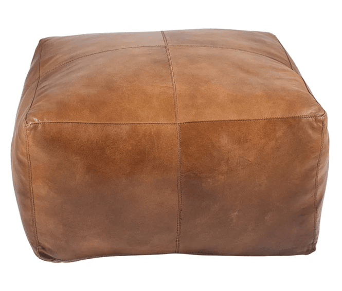Hovedbilde Trend Collection Matteo Puff Kvadratisk Skinn ...