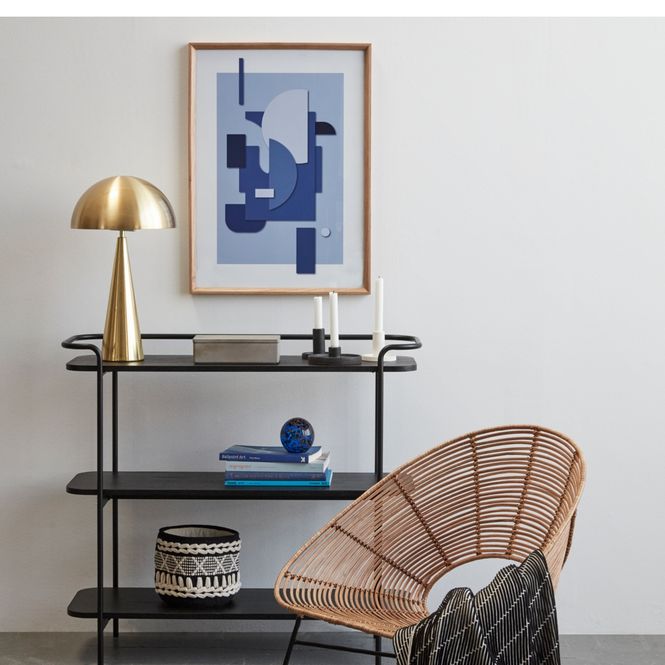Hovedbilde Hübsch Mush bordlampe svart H50cm