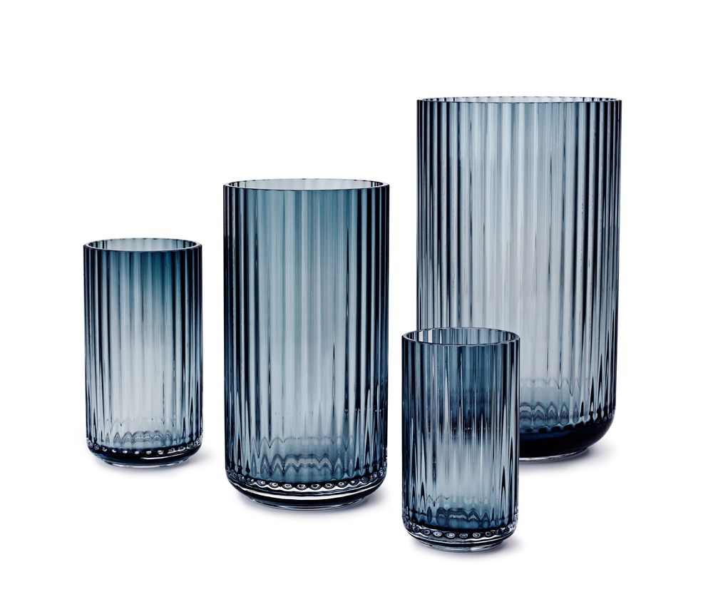 Lyngby Porcelæn Vase glass 20 cm blå