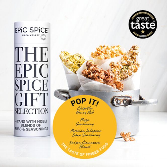 Hovedbilde Epic Spice 4 stk. krydder i Gaveeske - Fingermat