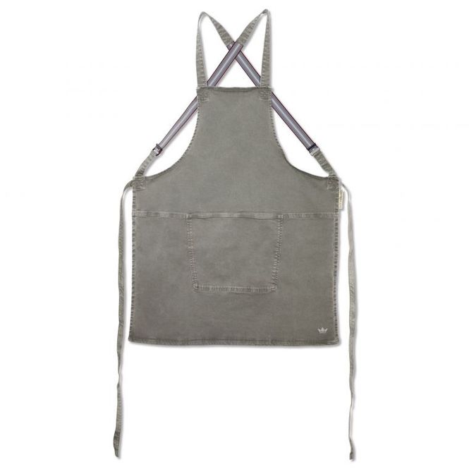 Hovedbilde Dutchdeluxes Suspender Forkle Canvas Grey-Green