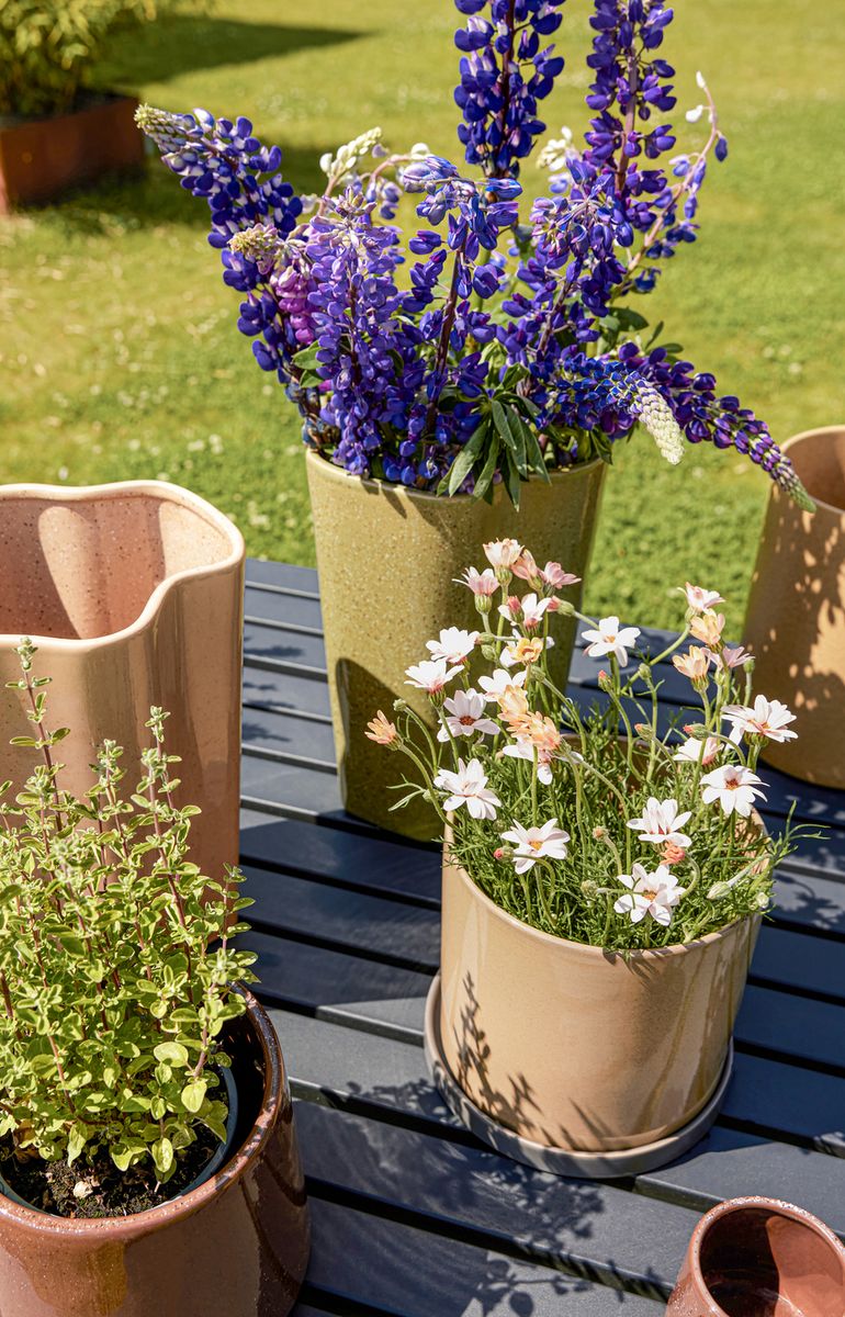 Hübsch Era Potte Brun 2 stk