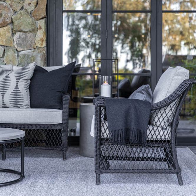 Hovedbilde Artwood Marbella Loungestol Black Twist