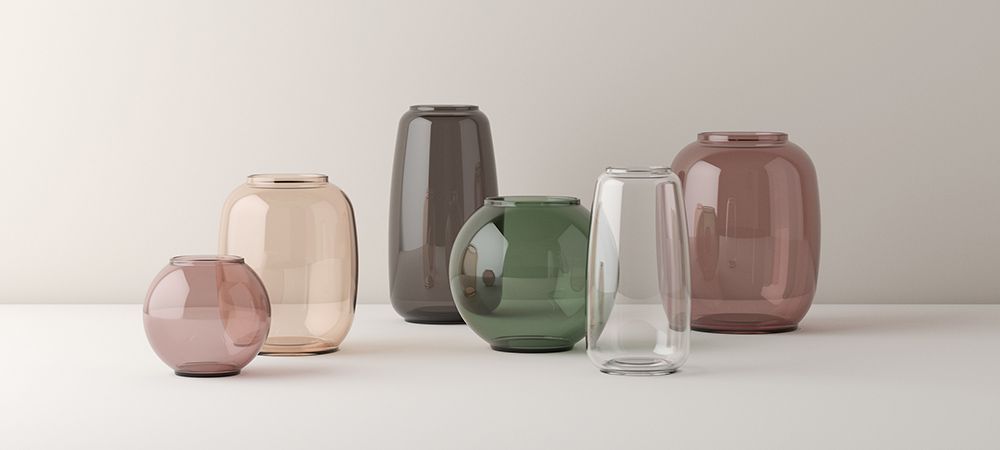 Lyngby Porcelæn Form Vase Clear 130/3