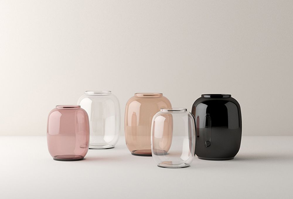 Lyngby Porcelæn Form vase Klar 130/2
