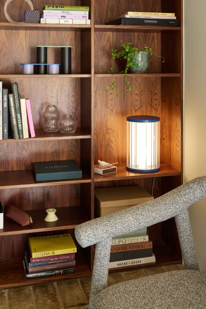 Hübsch Aru Bordlampe Blå
