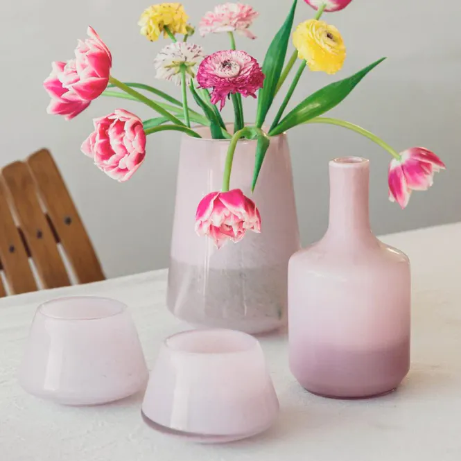 Hovedbilde Hadeland Glassverk Dugg Lyslykt 8,5cm Rosa