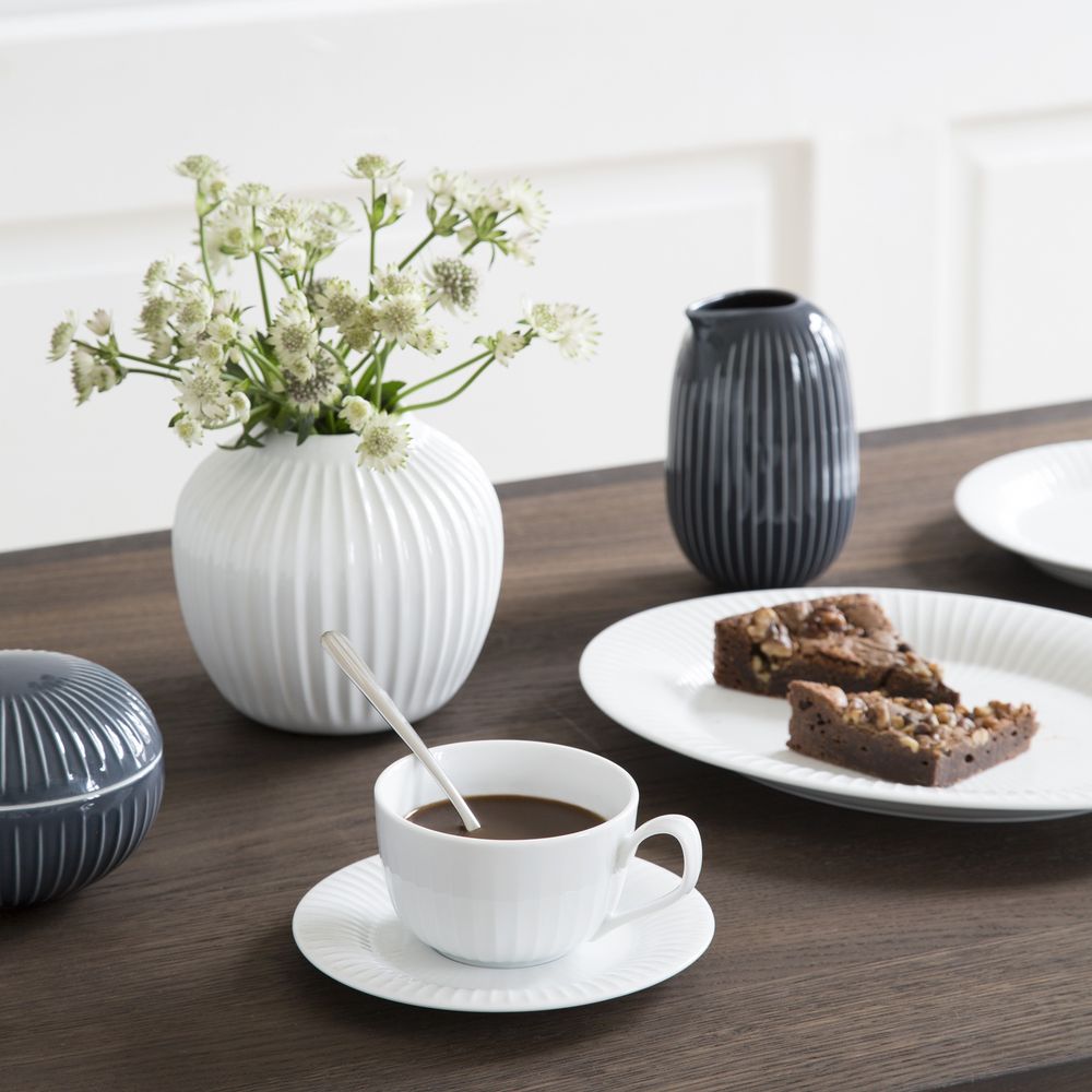 Kähler Hammershøi Kaffekopp med Skål 25 cl Hvit